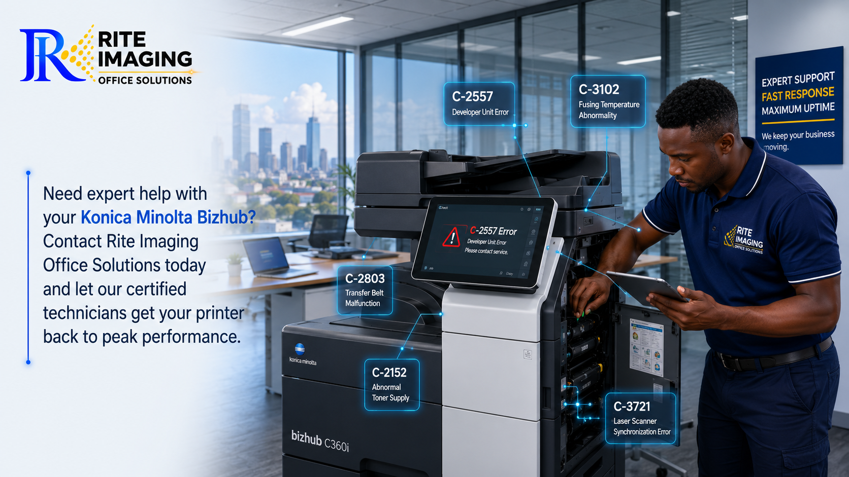 Bizhub error solution